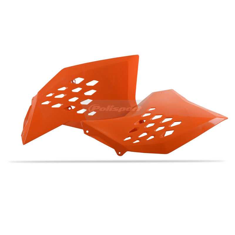 POLISPORT, Polisport Radiator Scoops KTM SX '07-'10 /EXC '08-'11 Orange