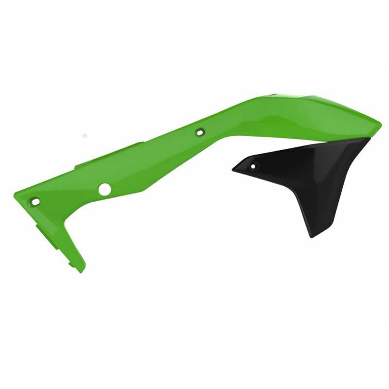 POLISPORT, Polisport Radiator Scoops Kawasaki KX450F '16 Green/Black