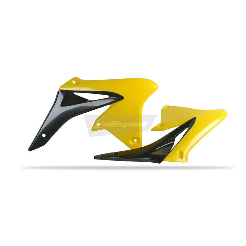 POLISPORT, Polisport Radiator Scoops RMZ250 '10-'16 Black / Yellow