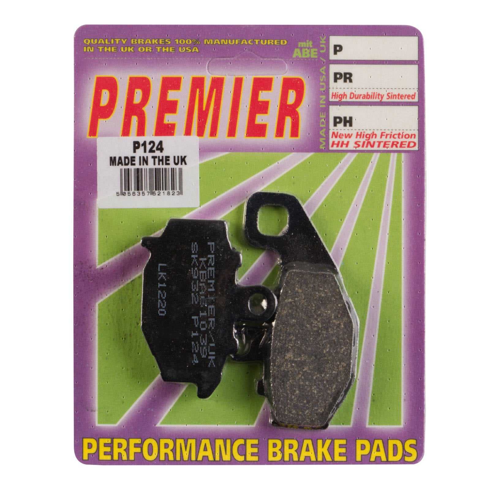 Premier, Premier Brake Pads - P Organic Standard