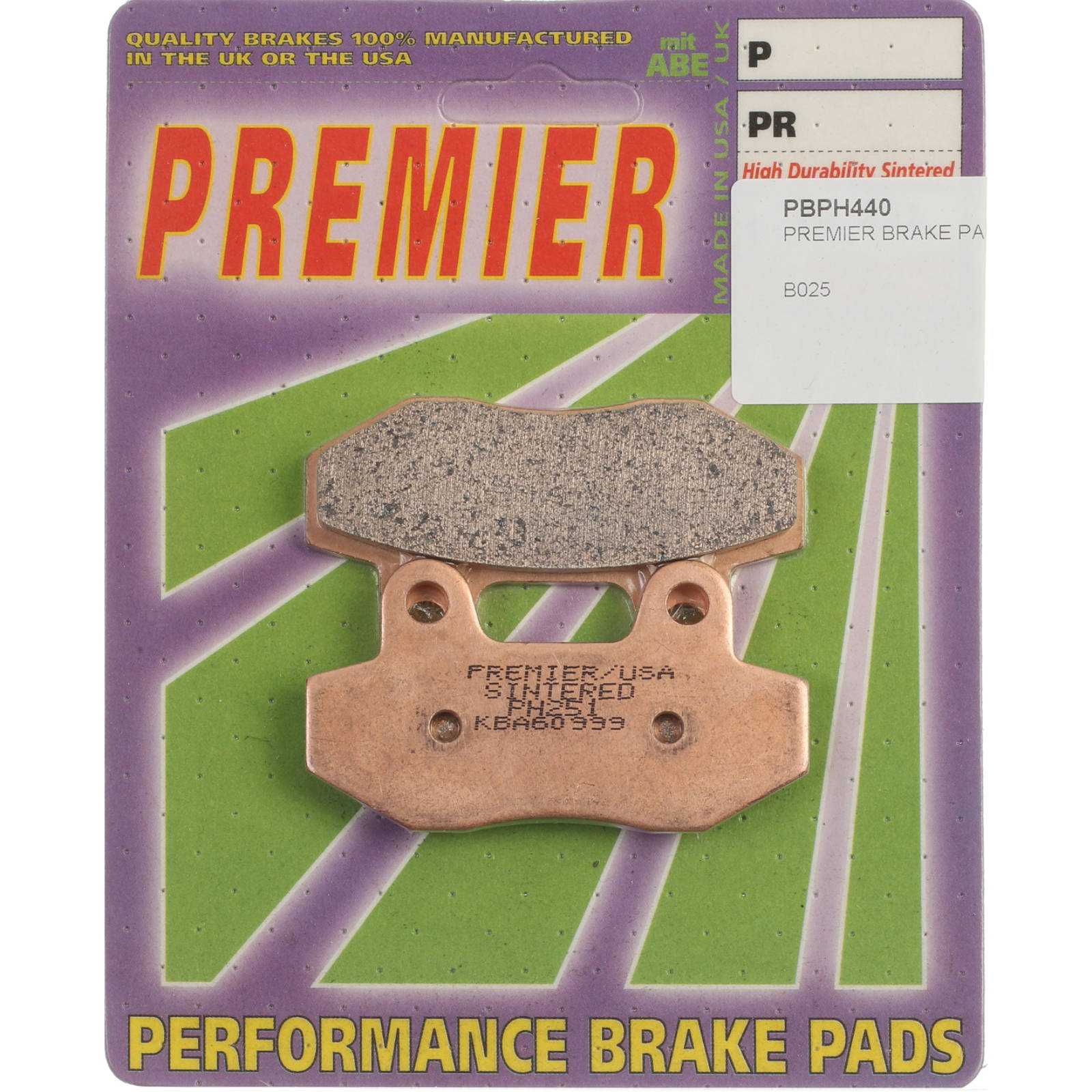 Premier, Premier Brake Pads - PH Street Sintered