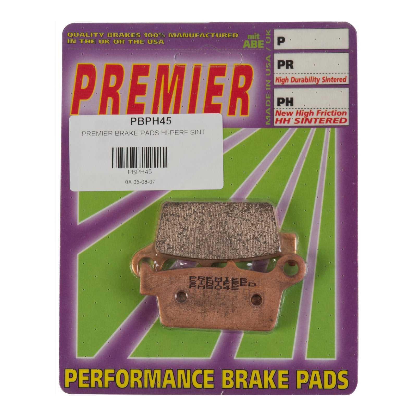 Premier, Premier Brake Pads - PH Street Sintered