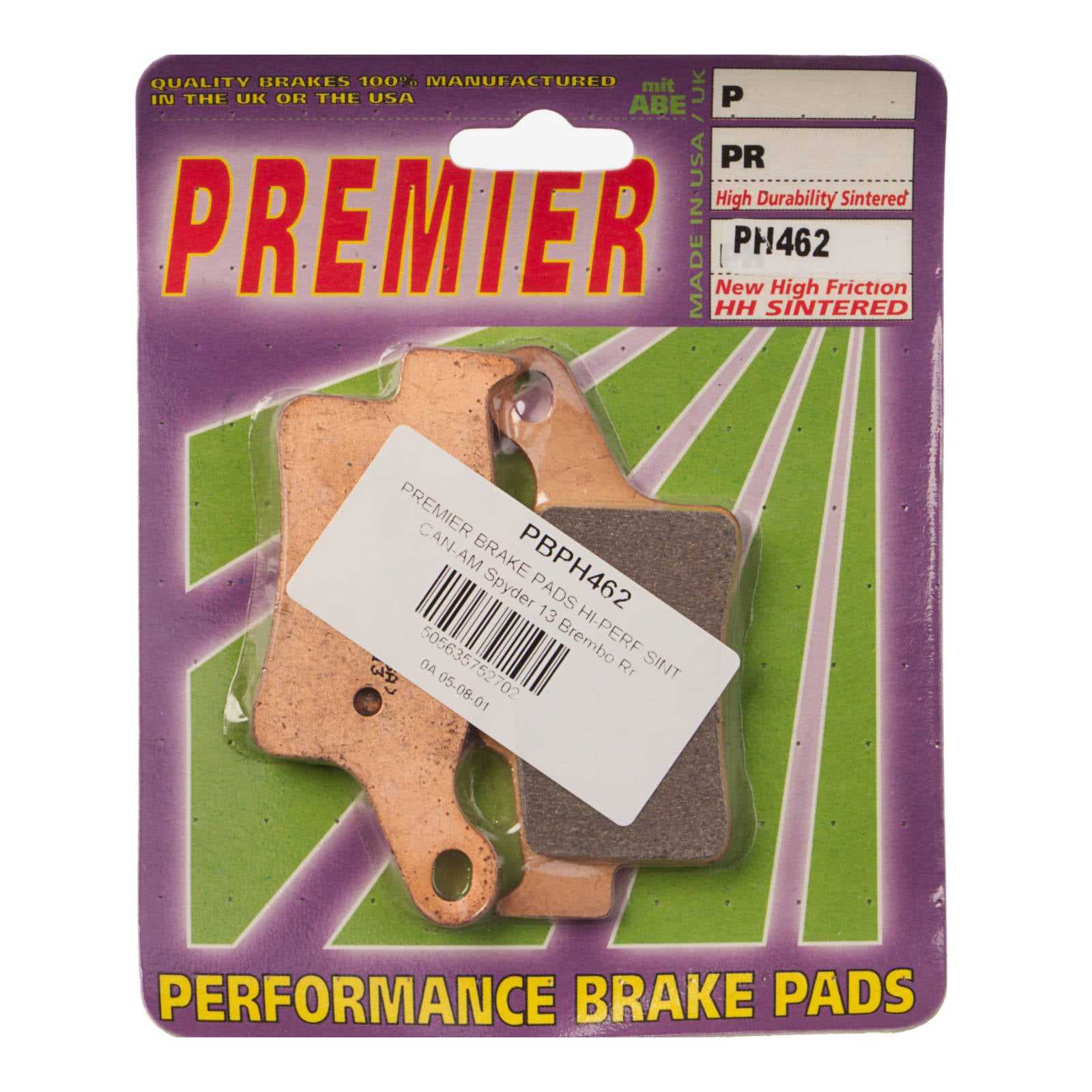 Premier, Premier Brake Pads - PH Street Sintered