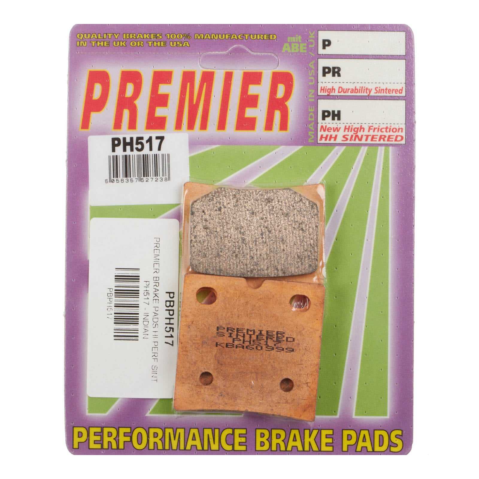 Premier, Premier Brake Pads - PH Street Sintered