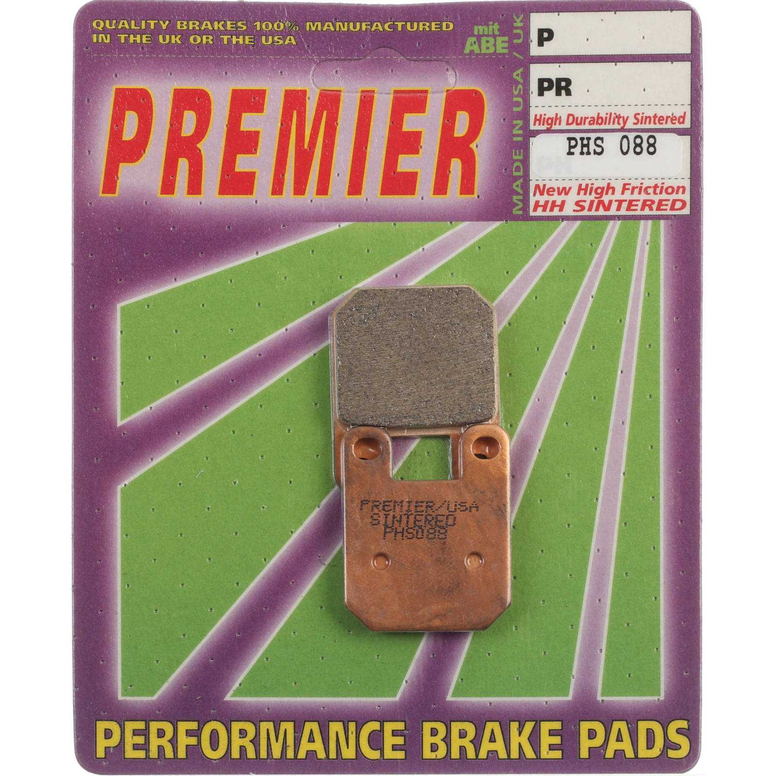 Premier, Premier Brake Pads - PH Street Sintered (GF008S3)