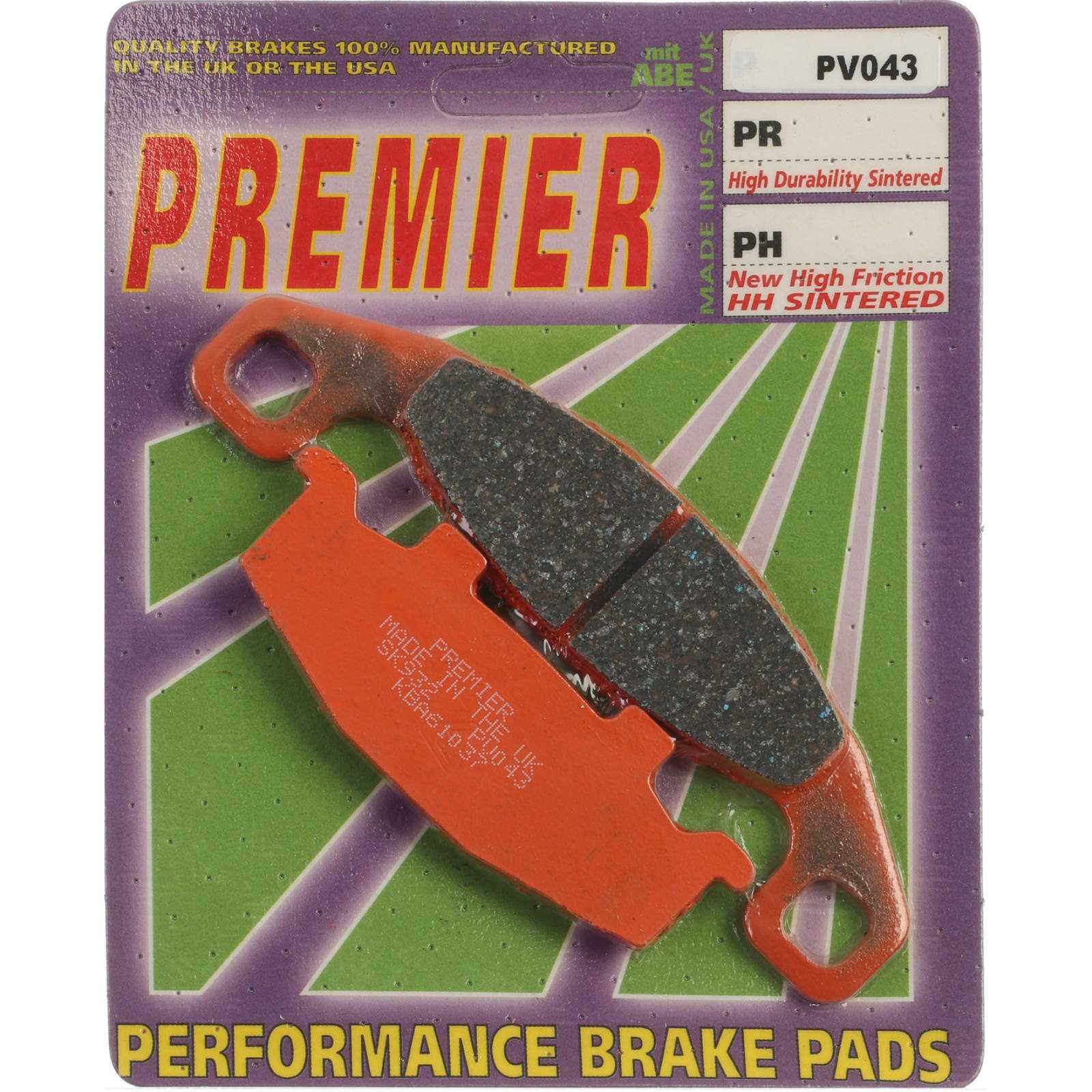 Premier, Premier Brake Pads - PH Street Sintered (GF013S3)