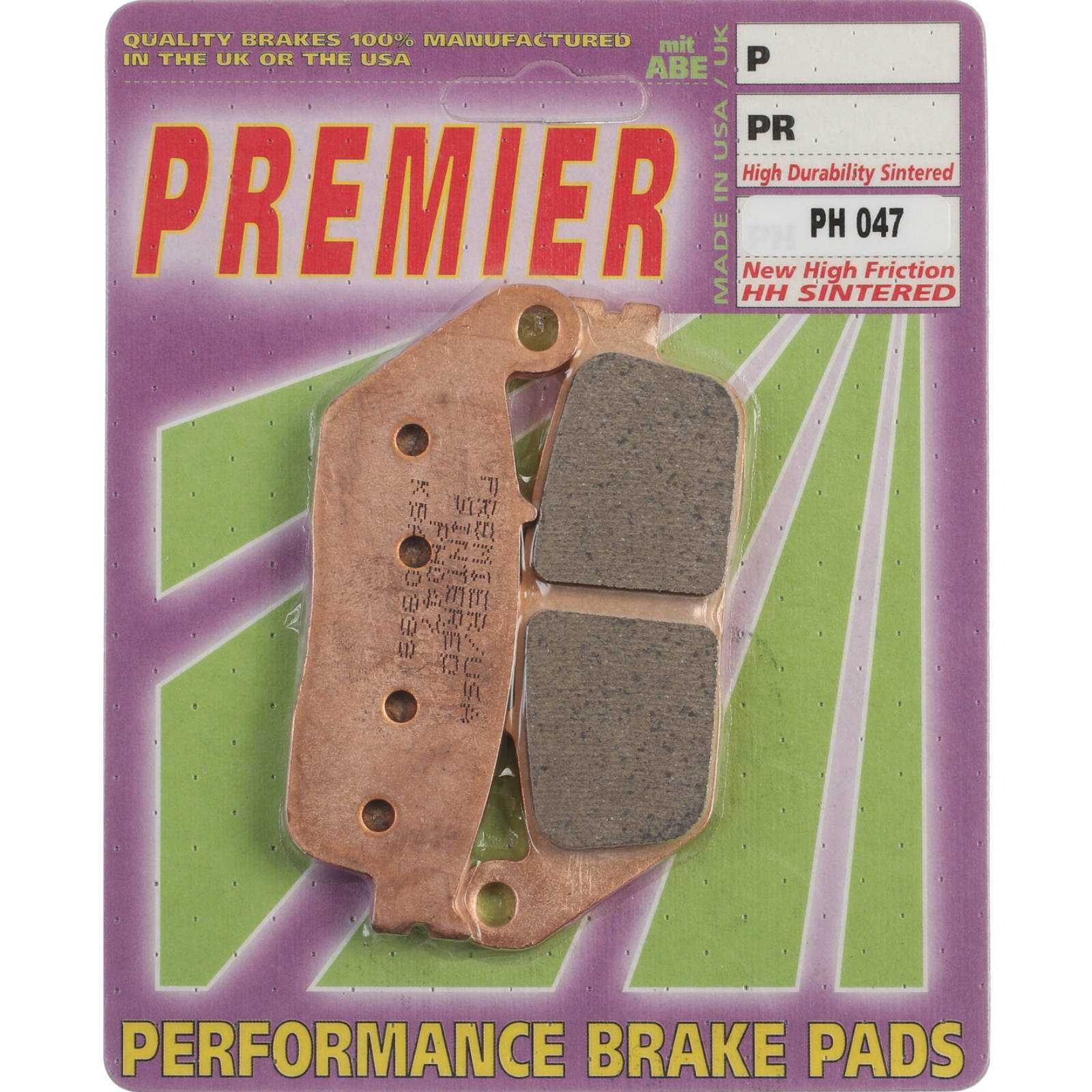Premier, Premier Brake Pads - PH Street Sintered (GF022S3)