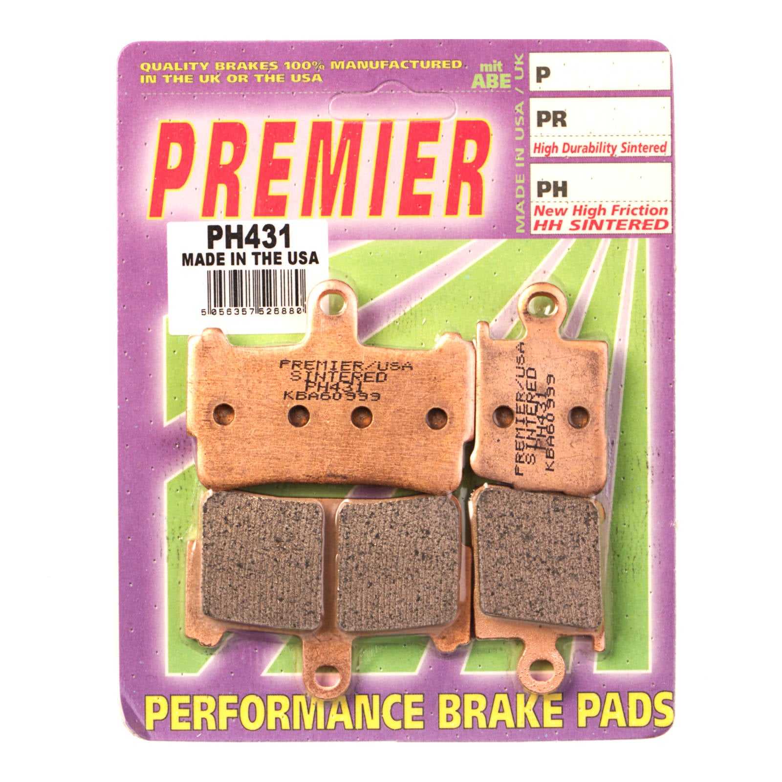 Premier, Premier Brake Pads - PH Street Sintered (GF298S3)