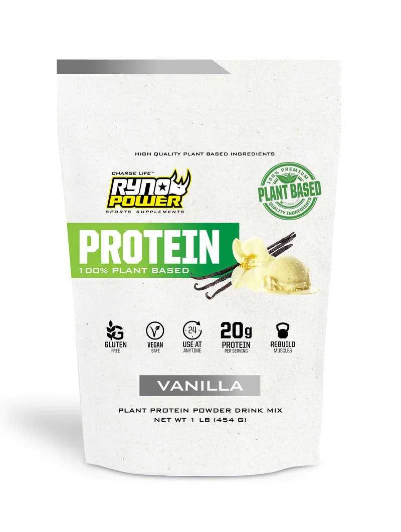 Ryno Power, Protein Premium Plant Based Ryno Vanilla Powder