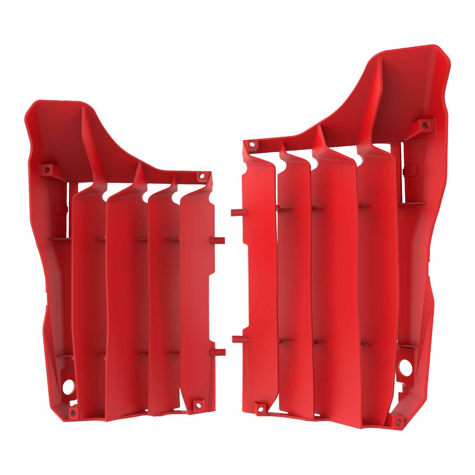 POLISPORT, RADIATOR LOUVERS HON CRF250R 18- RED